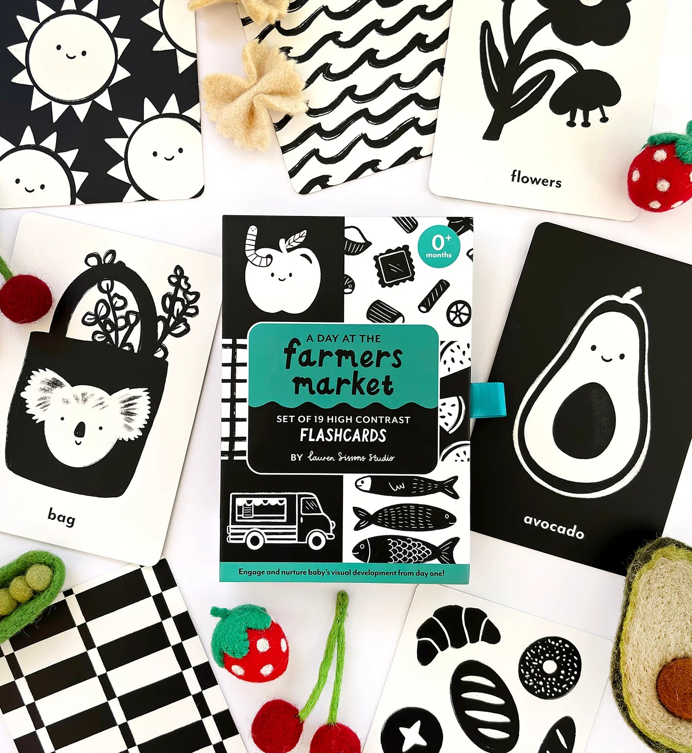 Illustrated Flash Cards | Baby High Contrast