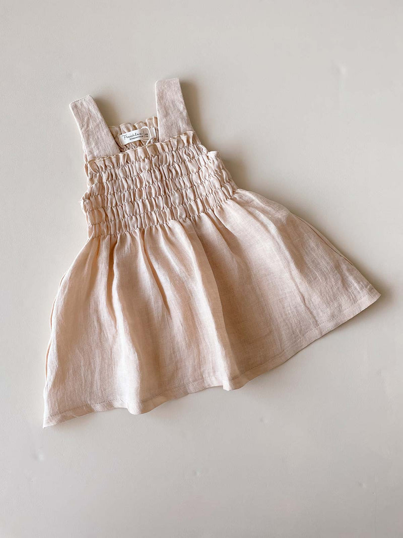 Millie Linen Sun Dress | Blush