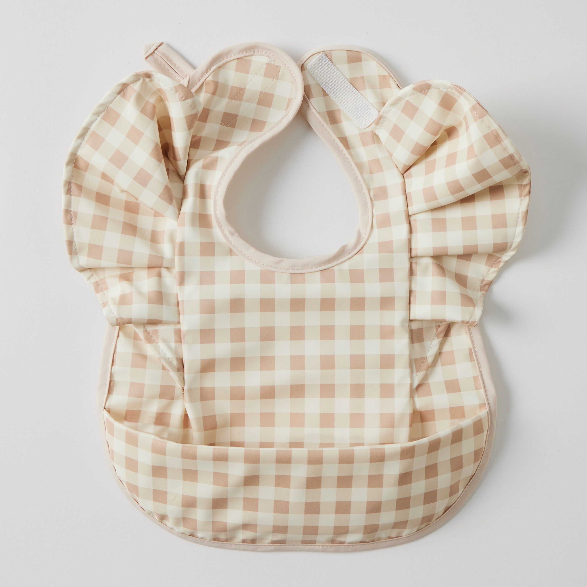 Frilled Bib | Gingham
