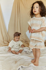 Kori Slub Cotton Top | Peach