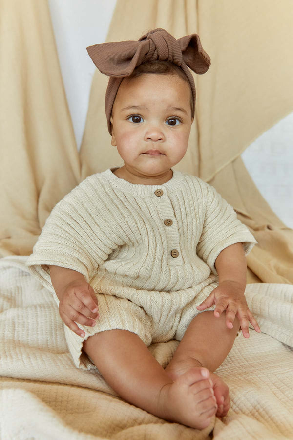 Billie Rib Romper | Buttercream