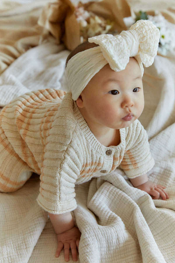 Billie Rib Romper | Peach