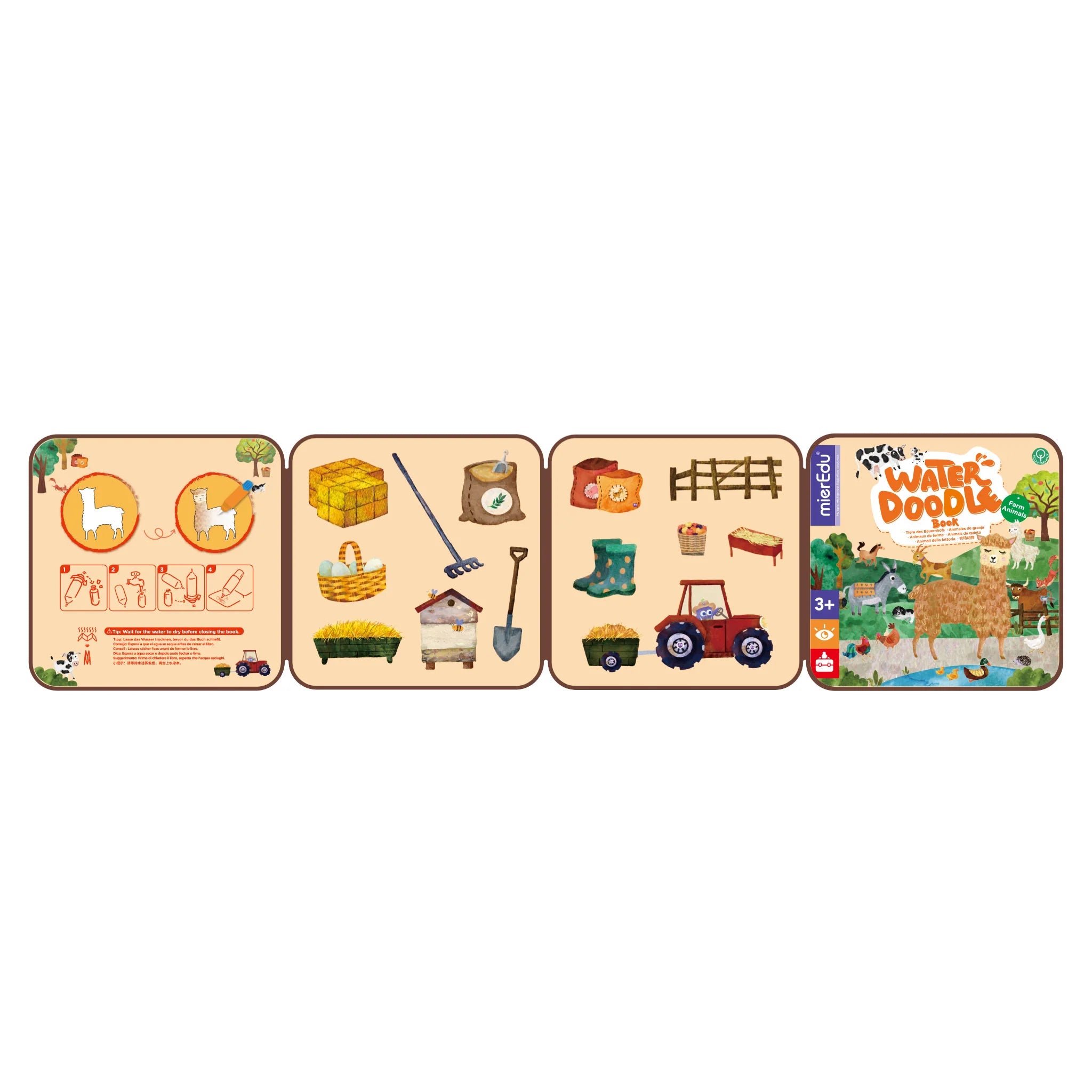 Water Doodle Book | Farm Animals