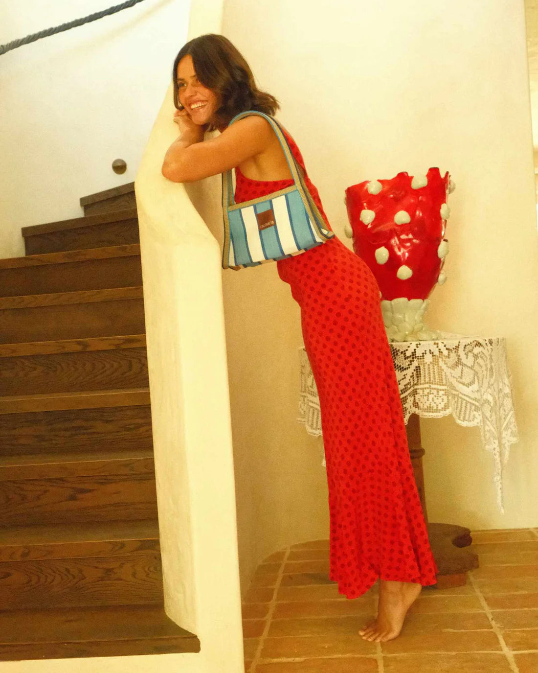 Recycled Nylon Handbag | Baguette | Patmos