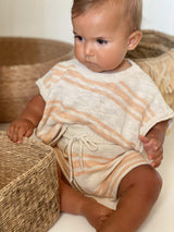 Kori Slub Cotton Top | Peach