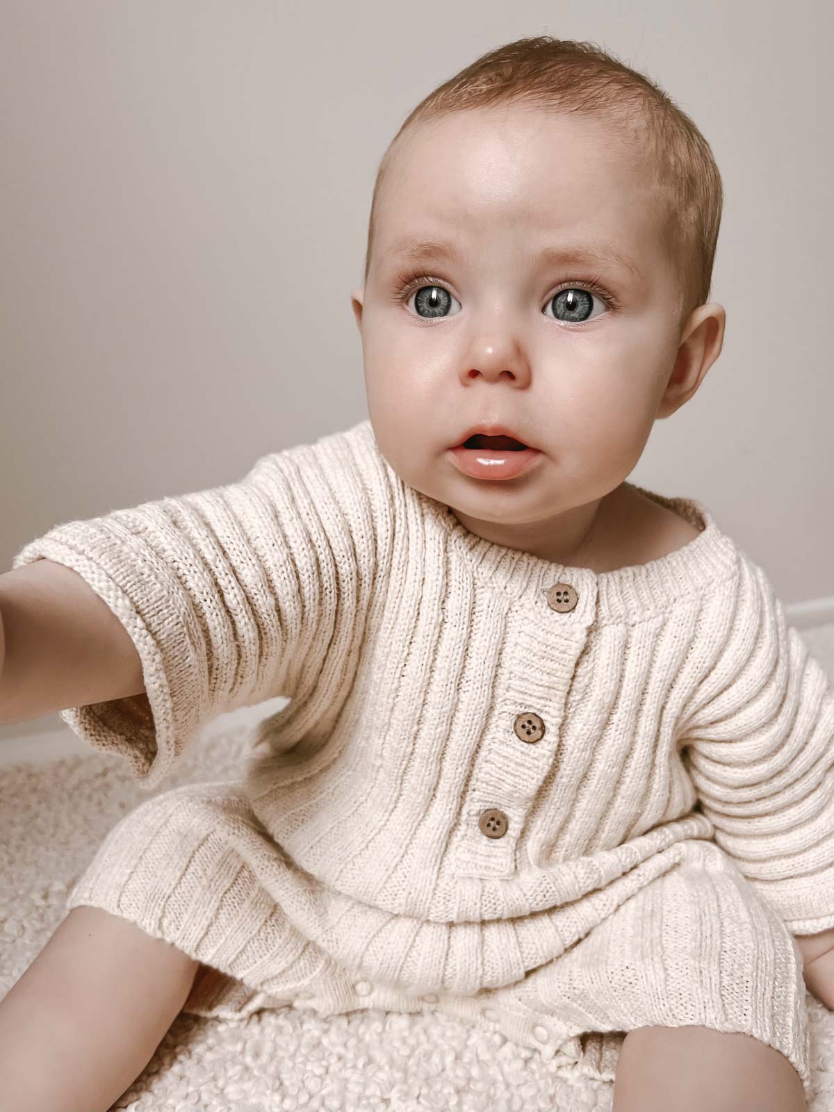 Billie Rib Romper | Buttercream