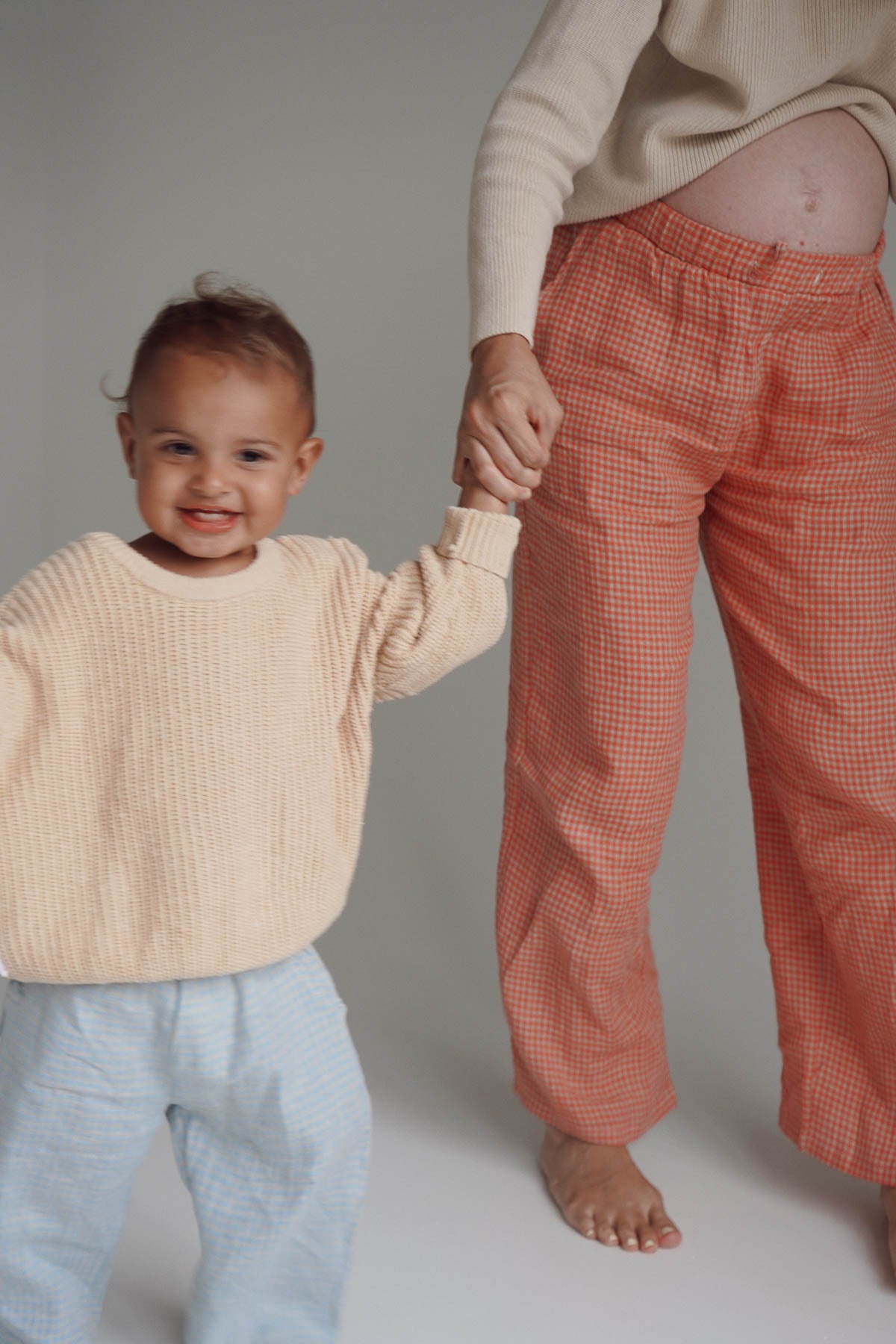 Bobbie| Women's Pants  | Coral Petite Check
