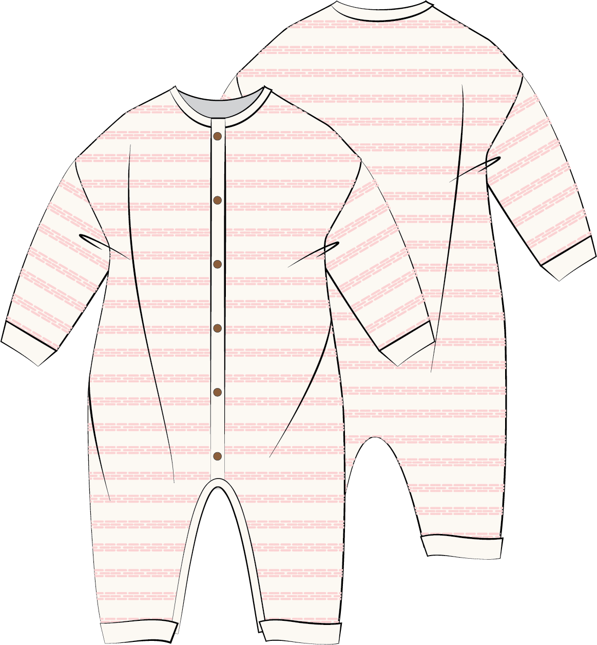 Raised Stripe Full Romper | Sweetpea