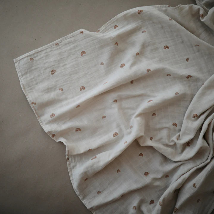 Organic Cotton Swaddle | Rainbow
