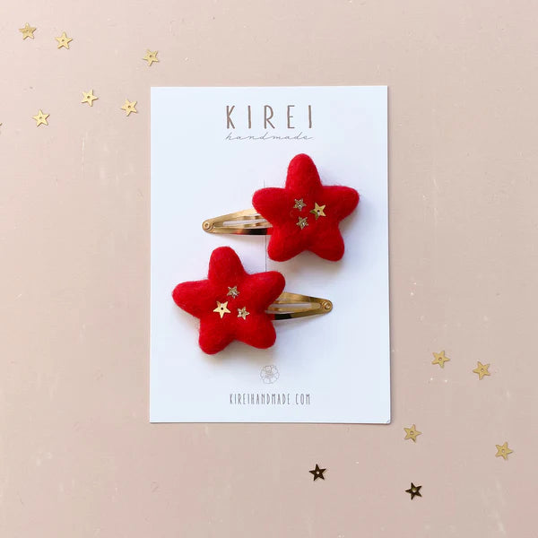 Snap Clip | Red Star | Pack of 2