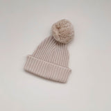 Cotton Ribbed Beanie l Oat