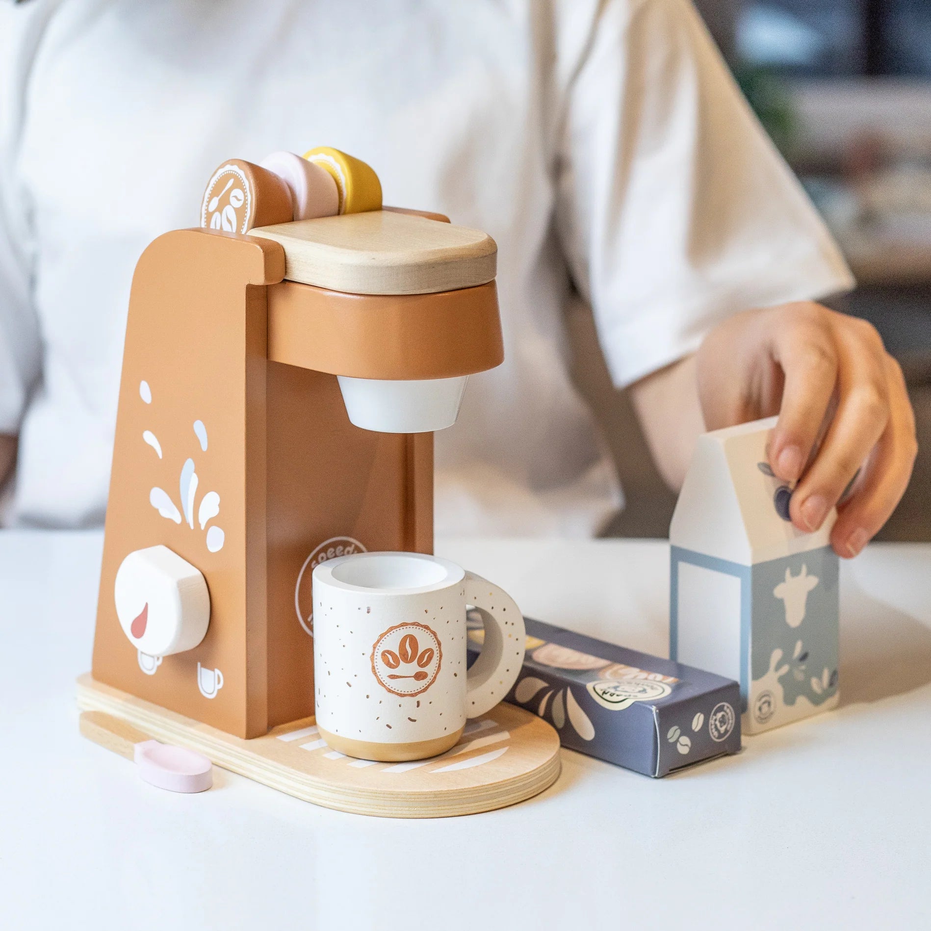 Wooden Coffee Machine
