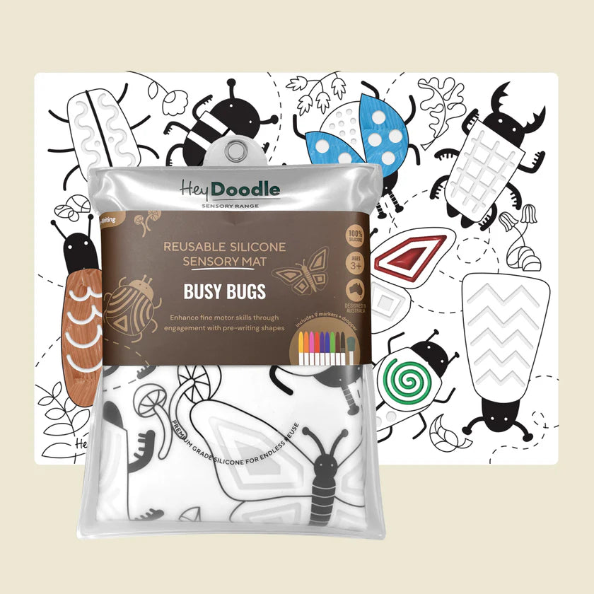 Sensory Doodle Mat | Busy Bugs