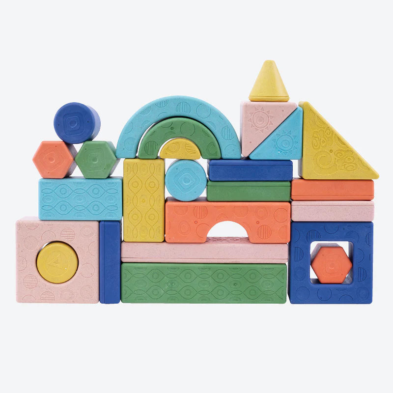 Rattle & Stack Blocks | Deluxe Pack Of 24