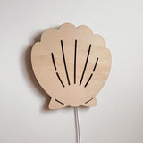 Wooden Night Light l Shell