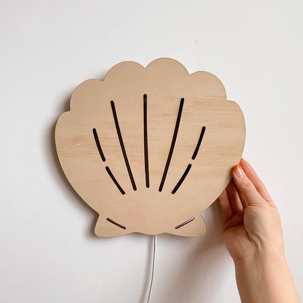 Wooden Night Light l Shell