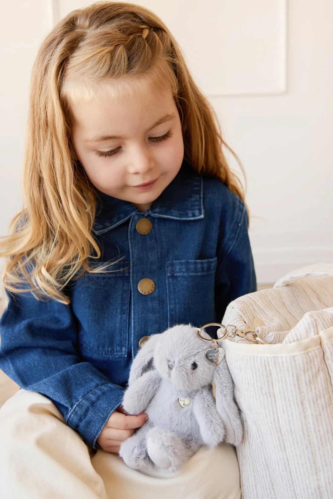 Snuggle Bunnies | Penelope Keyring | Silver