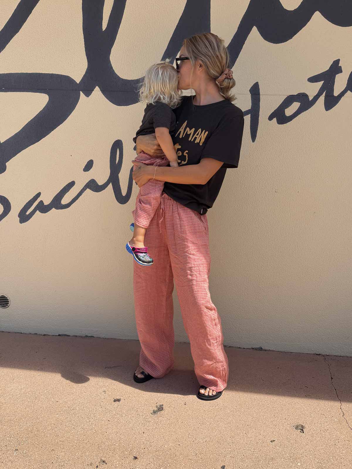 Bobbie| Women's Pants  | Coral Petite Check