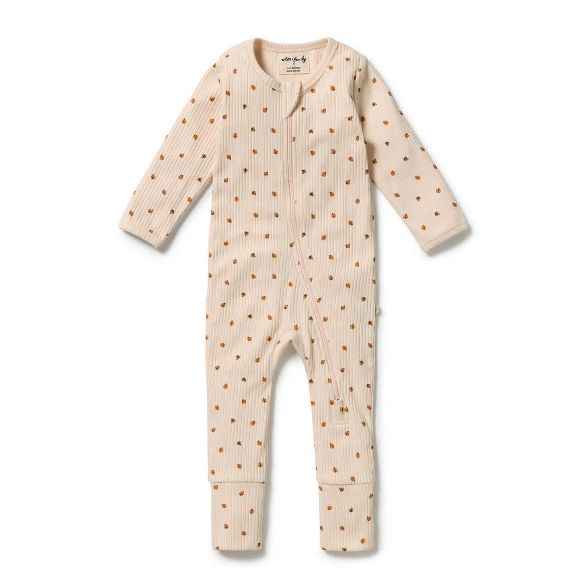 Organic Zipsuit with Feet | Little Lady Bugs