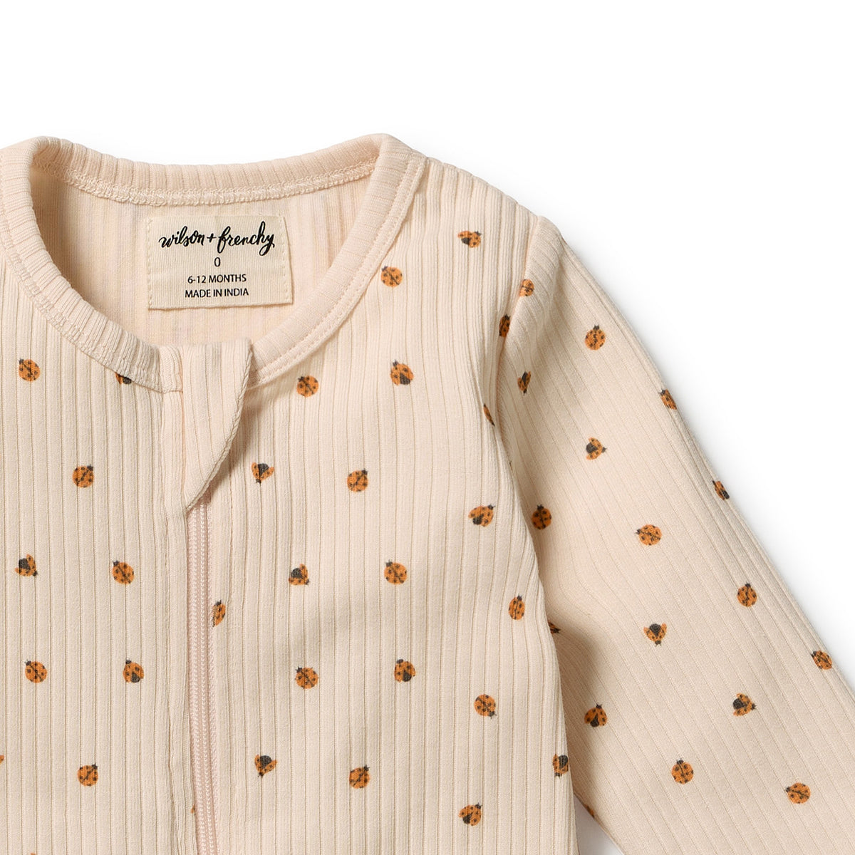 Organic Zipsuit with Feet | Little Lady Bugs