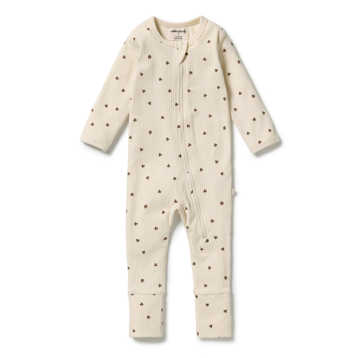 Organic Zipsuit with Feet | My Lucky Charm