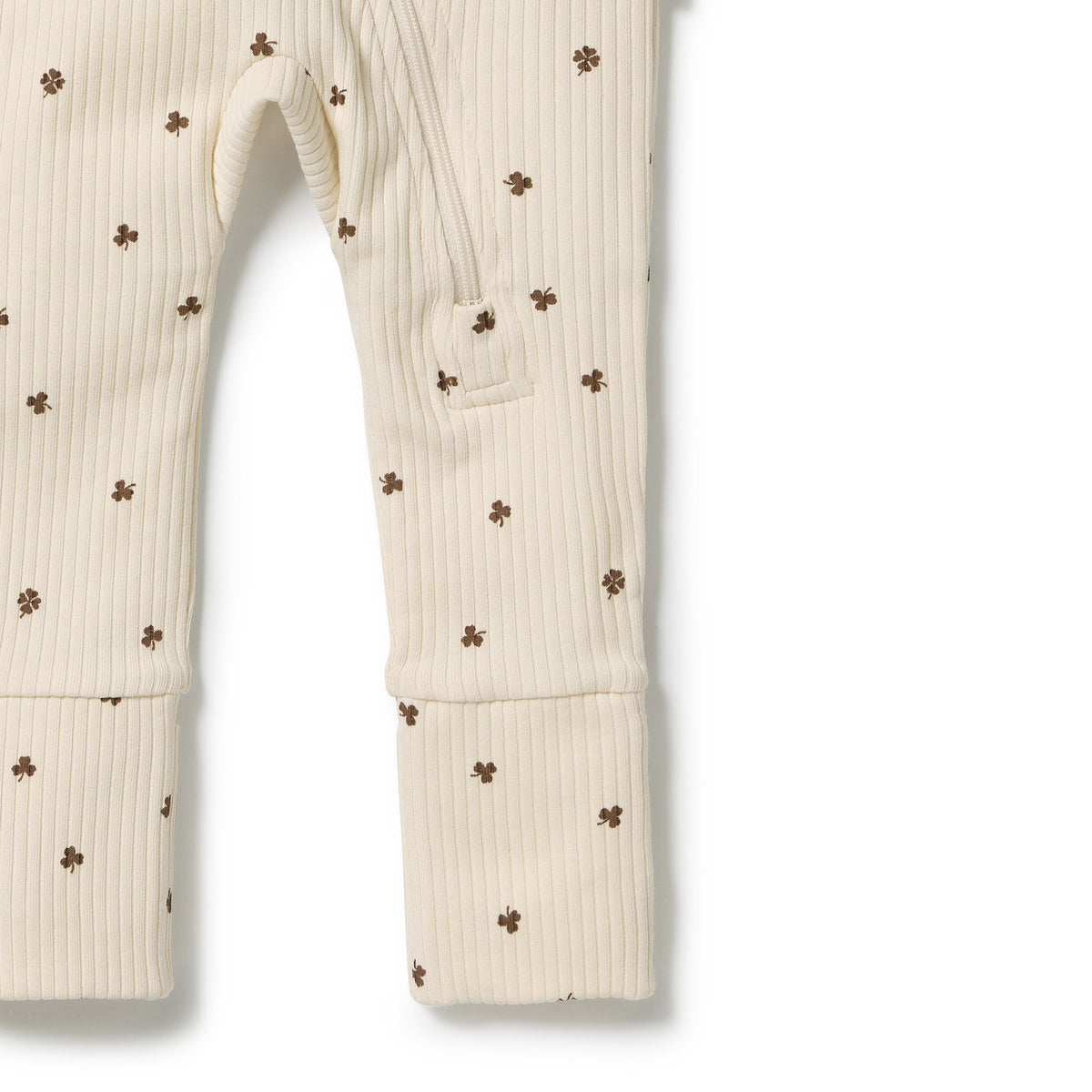 Organic Zipsuit with Feet | My Lucky Charm