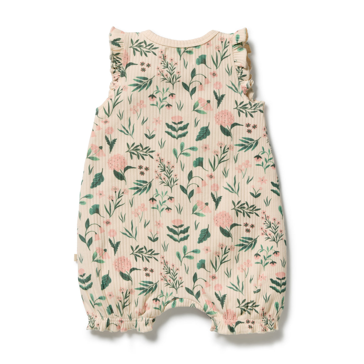 Organic Ruffle Zipsuit | Sweet Bloom