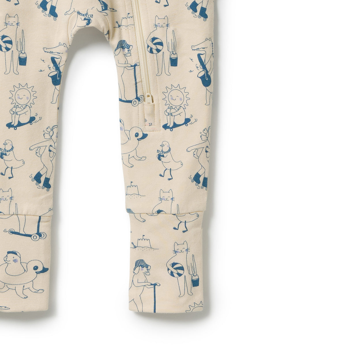 Organic Zipsuit with Feet | Tout est Magique