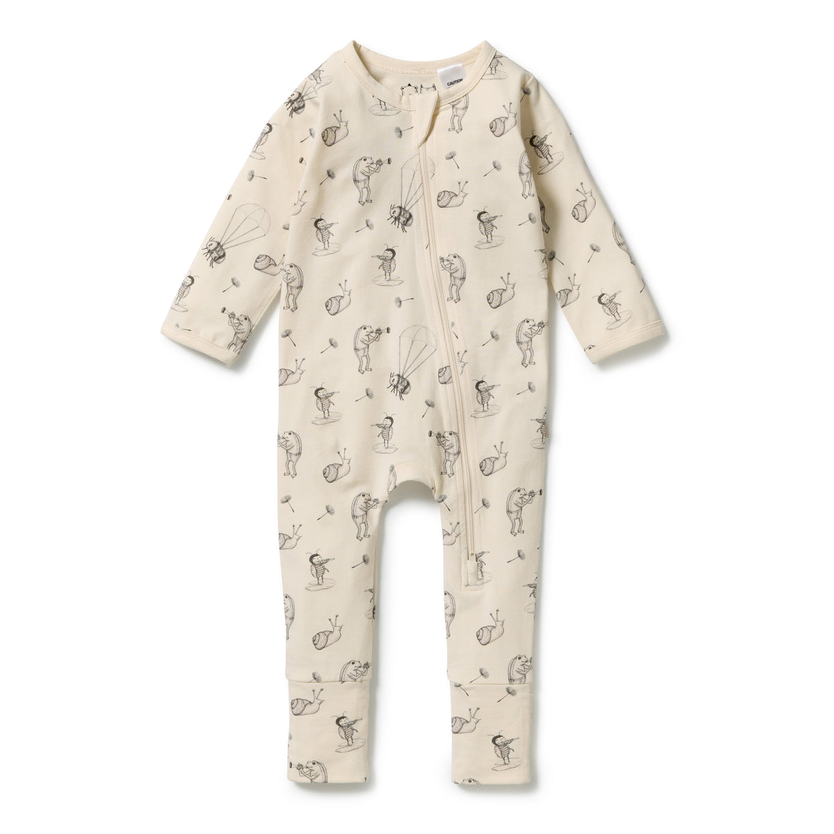 Organic Zipsuit with Feet | Whispering Willows