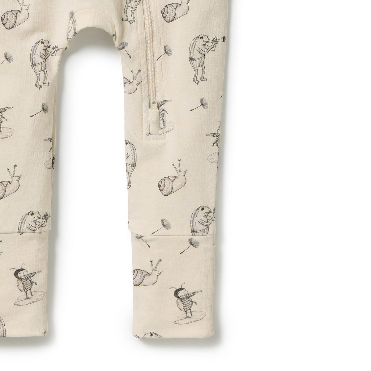 Organic Zipsuit with Feet | Whispering Willows