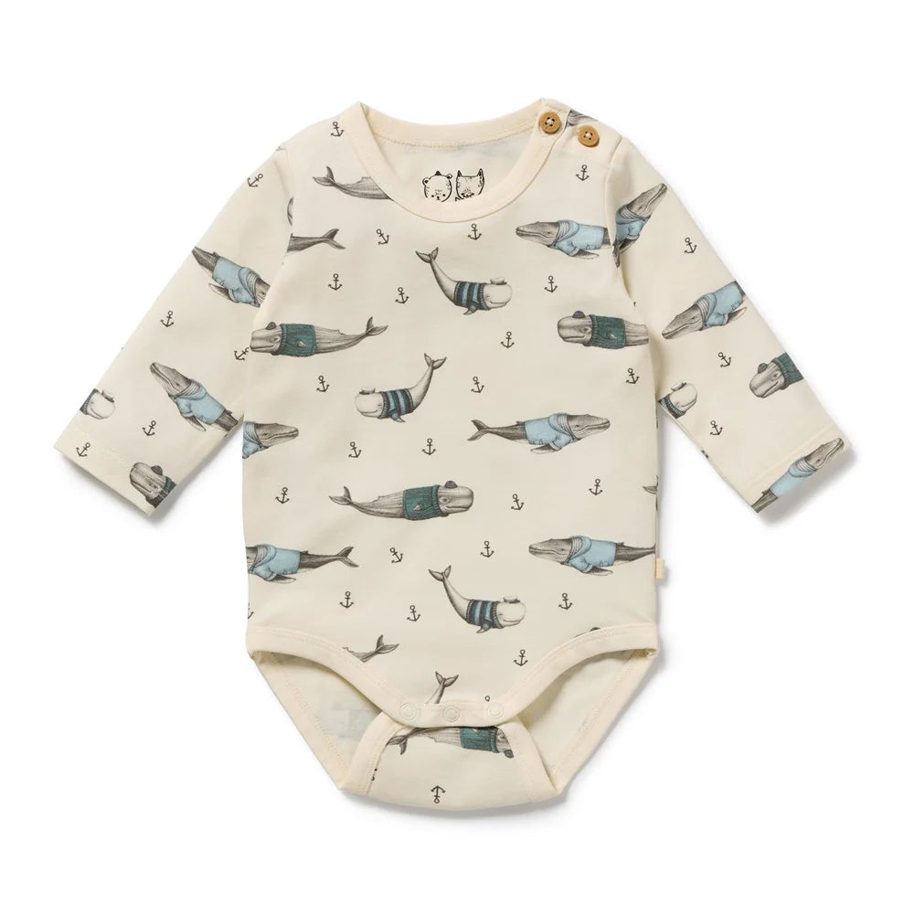 Organic Bodysuit | Woolly Whales
