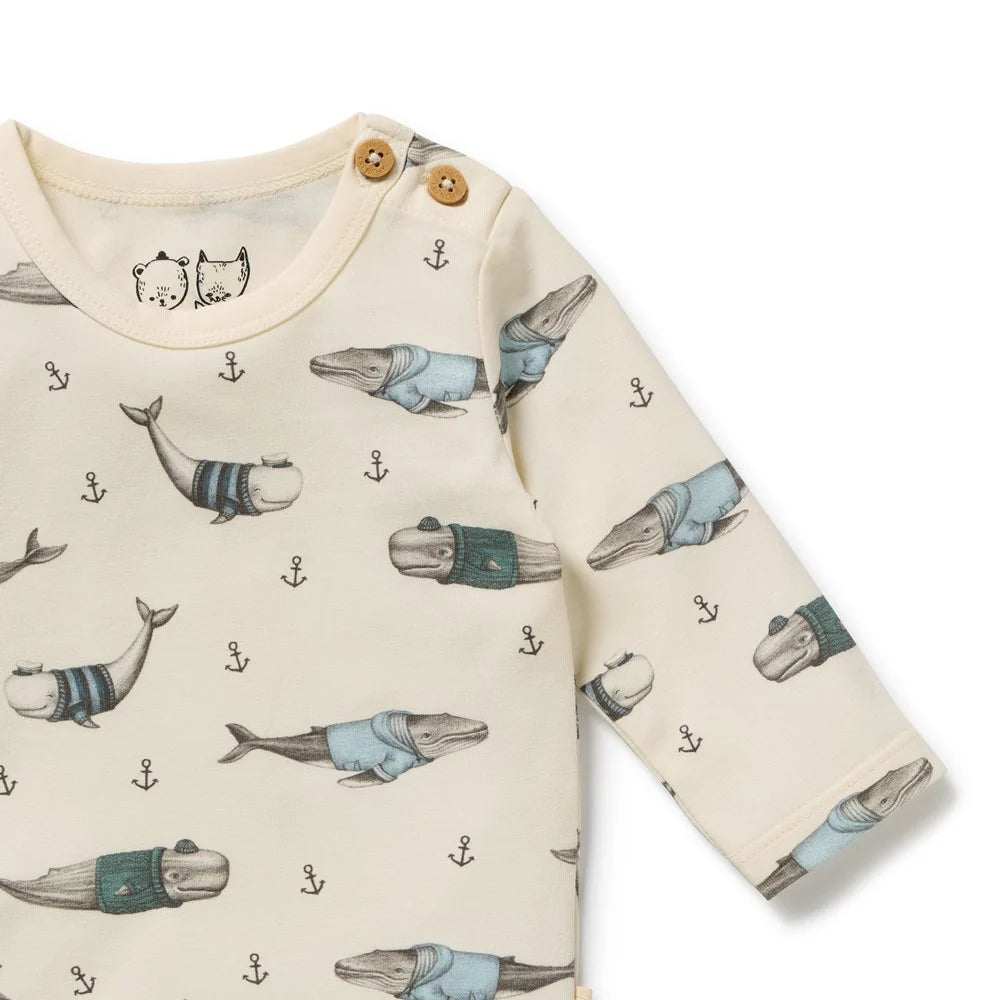 Organic Bodysuit | Woolly Whales