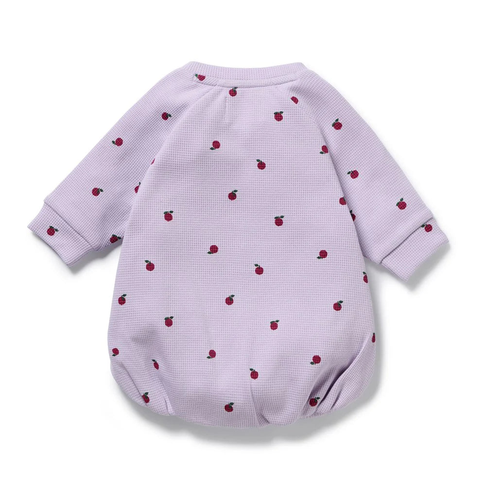 Organic Waffle Bodysuit | Berry Plum