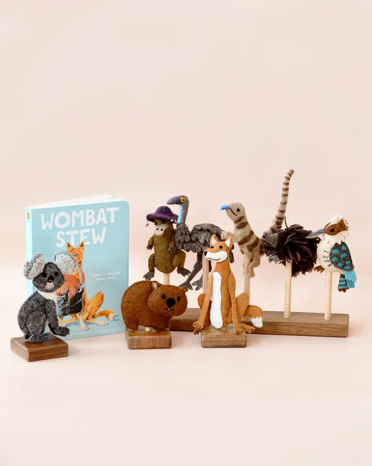 Felt Finger Puppets | Wombat Stew