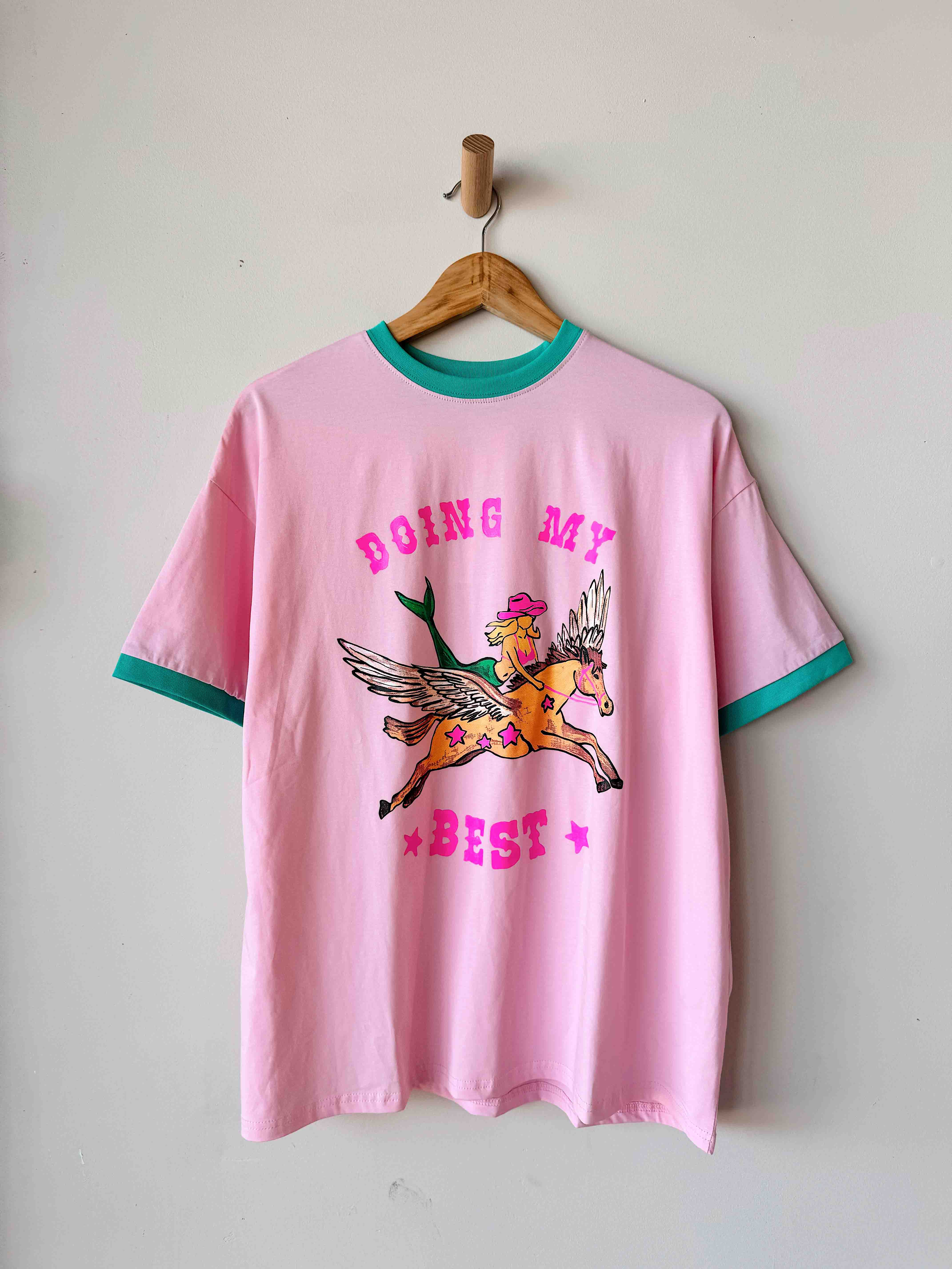 Womens SS Tee | Doing My Best Pink