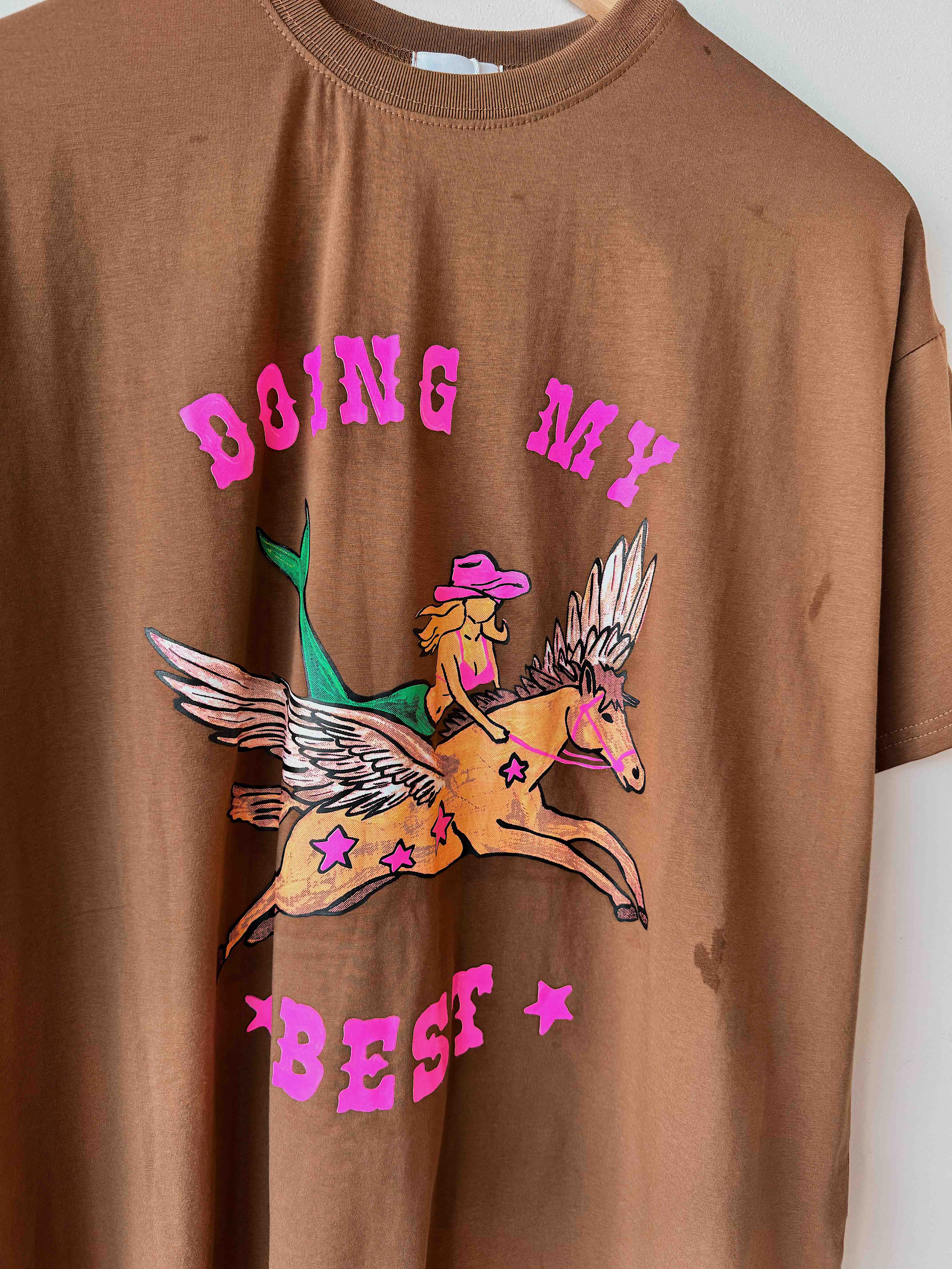 Womens SS Tee | Doing My Best Brown