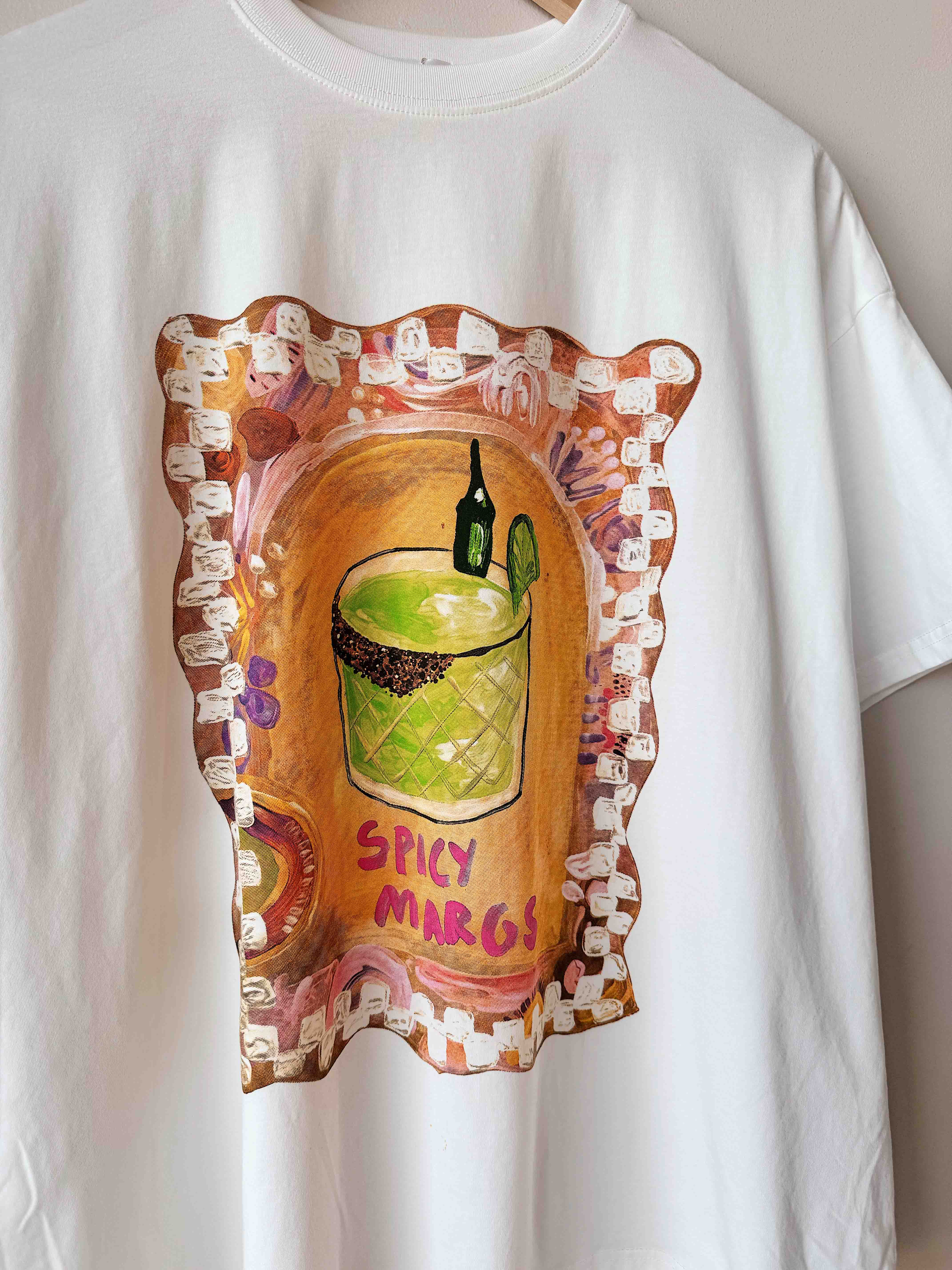 Womens SS Tee | Spicy Margs White
