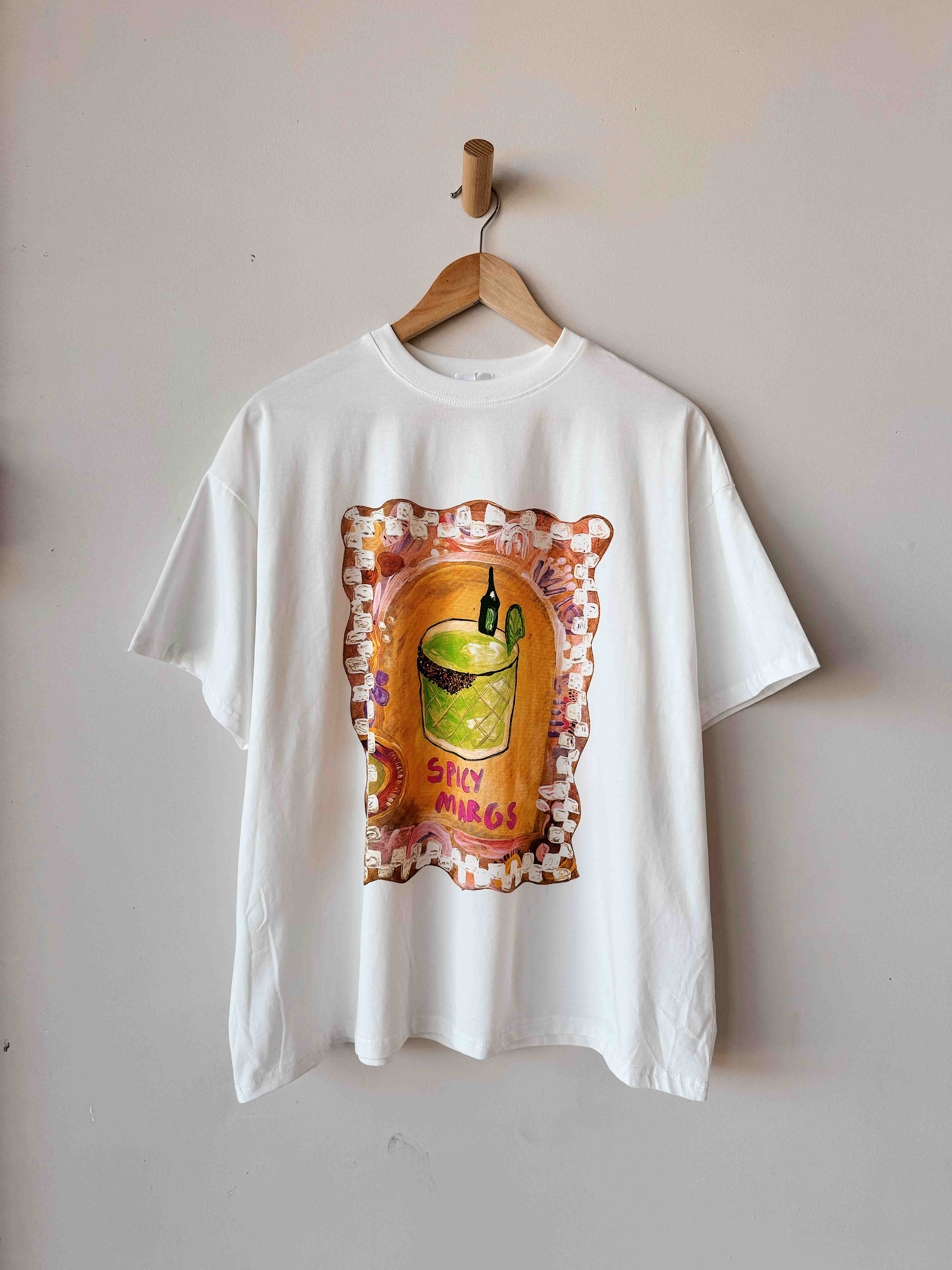 Womens SS Tee | Spicy Margs White