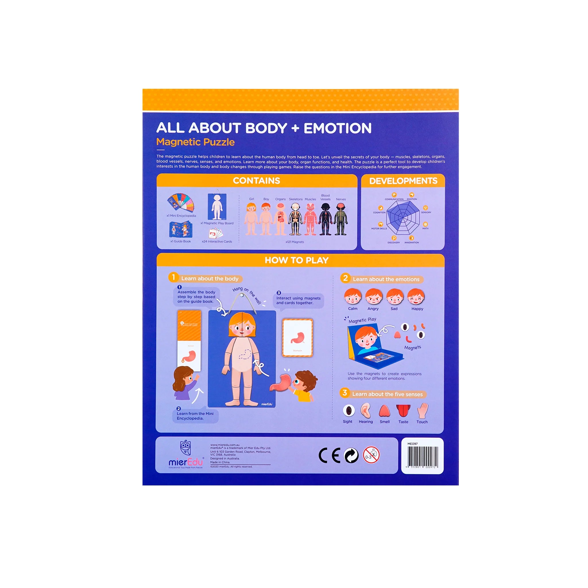 All About My Body + Emotion | Magnetic Puzzle Large