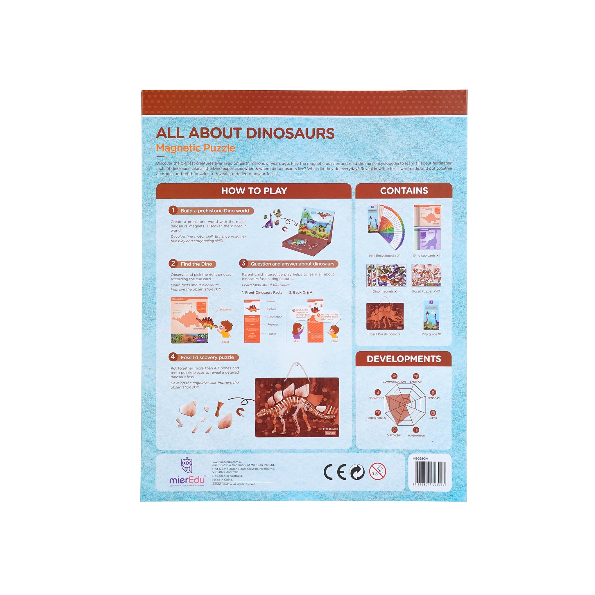 All About Dinosaurs | Magnetic Puzzle Large