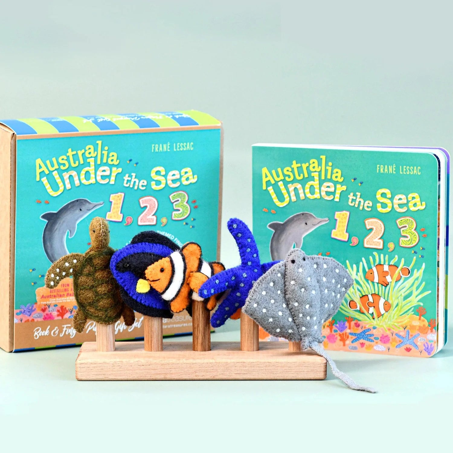 Book & Felt Finger Puppets | Under the Sea, 1,2,3