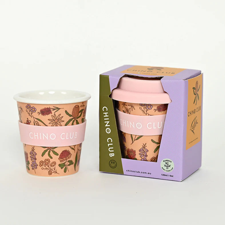 Reusable Baby Chino Cup l Aussie Wildflowers