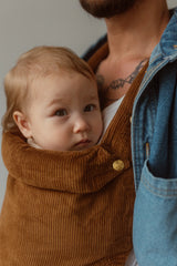 Corduory Baby Clip Carrier | Mocha