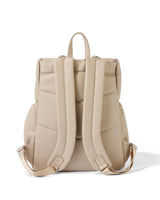 Nappy Backpack l Oat Dimple Faux Leather