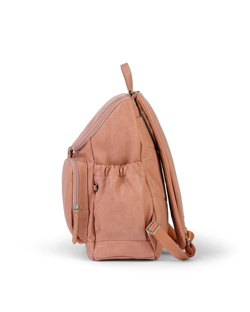Nappy Backpack l Dusty Rose Faux Leather