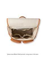 Nappy Backpack l Oat Dimple Faux Leather