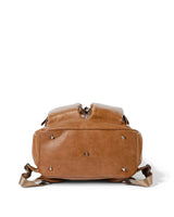 Nappy Backpack l Tan Faux Leather