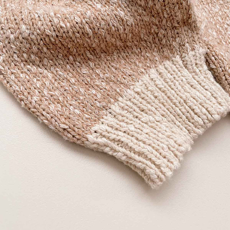 Cotton Boucle Blocked Pants