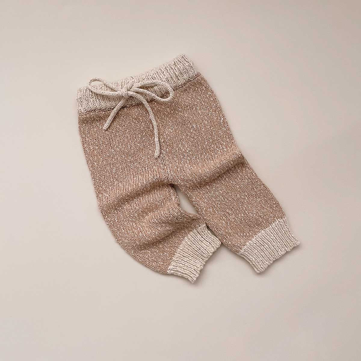 Cotton Boucle Blocked Pants