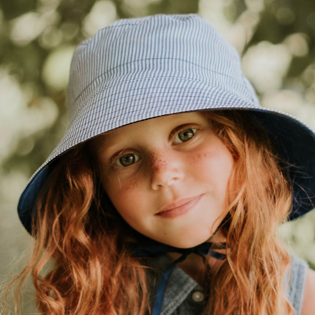 Explorer Classic Bucket Sun Hat | Charlie / Indigo